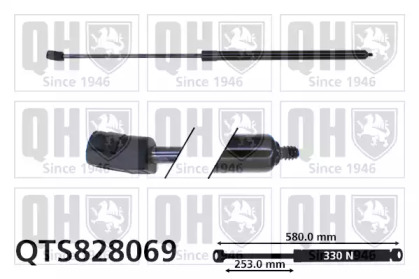 Газовая пружина QUINTON HAZELL QTS828069