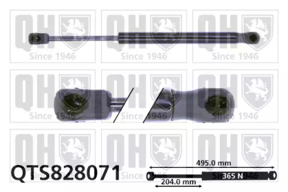 Газовая пружина QUINTON HAZELL QTS828071