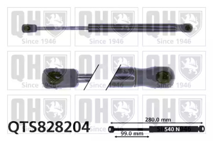 Газовая пружина QUINTON HAZELL QTS828204