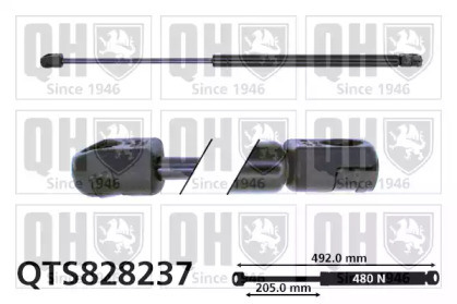 Газовая пружина, крышка багажник QUINTON HAZELL QTS828237