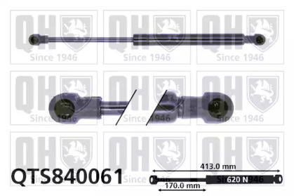 Газовая пружина, крышка багажник QUINTON HAZELL QTS840061