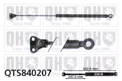 Газовая пружина, крышка багажник QUINTON HAZELL QTS840207