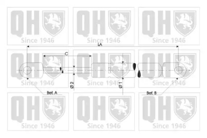 Газовая пружина QUINTON HAZELL QTS840074