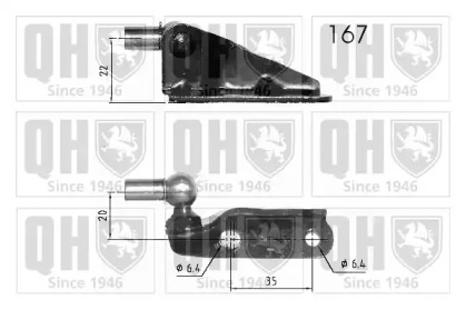 Газовая пружина QUINTON HAZELL QTS840284