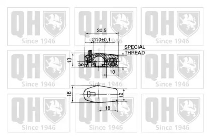 Газовая пружина QUINTON HAZELL QTS128052