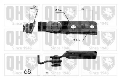 Газовая пружина, крышка багажник QUINTON HAZELL QTS840201