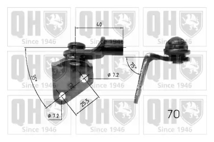 Газовая пружина, крышка багажник QUINTON HAZELL QTS840205