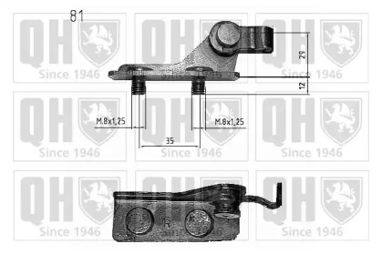 Газовая пружина, крышка багажник QUINTON HAZELL QTS840211