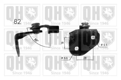 Газовая пружина, крышка багажник QUINTON HAZELL QTS840213