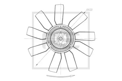 Рабочее колесо вентилятора PE Automotive 010.338-00A