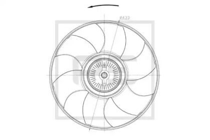 Рабочее колесо вентилятора PE Automotive 010.339-00A