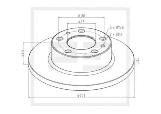 Тормозной диск PE Automotive 026.668-10A