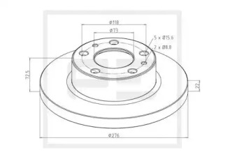 Тормозной диск PE Automotive 026.669-10A