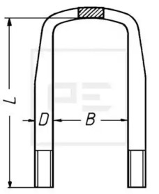 Стремянка рессоры PE Automotive 045.068-00A