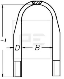 Стремянка рессоры PE Automotive 015.206-00A