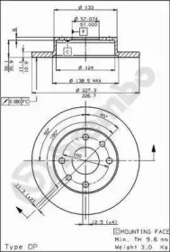 Тормозной диск BREMBO 08.5112.10