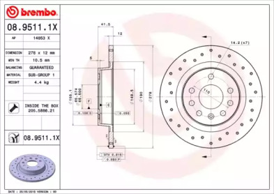  BREMBO 08.9511.1X