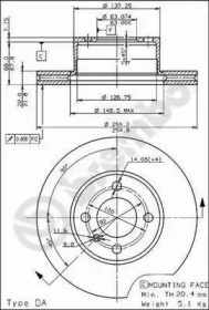 Тормозной диск BREMBO 09.3946.10