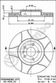 Тормозной диск BREMBO 09.4939.76