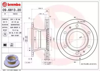  BREMBO 09.6813.20