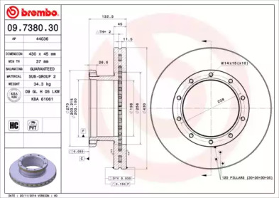  BREMBO 09.7380.30