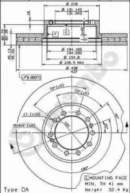 Тормозной диск BREMBO 09.7870.10