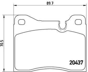 Комплект тормозных колодок BREMBO P 06 002