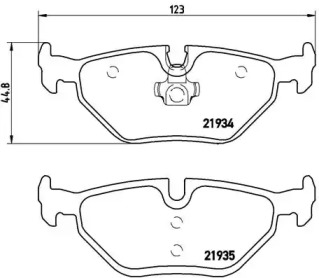 Комплект тормозных колодок BREMBO P 06 025