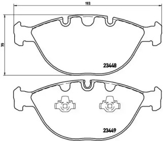 Комплект тормозных колодок BREMBO P 06 028