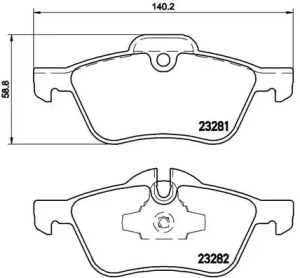 Комплект тормозных колодок BREMBO P 06 030