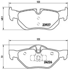 Комплект тормозных колодок BREMBO P 06 038