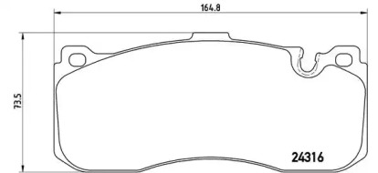 Комплект тормозных колодок BREMBO P 06 041