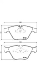 Комплект тормозных колодок BREMBO P 06 045