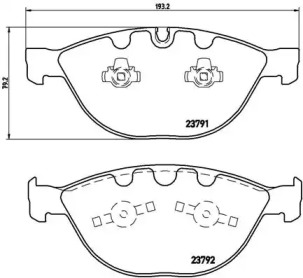 Комплект тормозных колодок BREMBO P 06 047