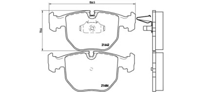 Комплект тормозных колодок BREMBO P 06 048