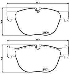 Комплект тормозных колодок BREMBO P 06 049