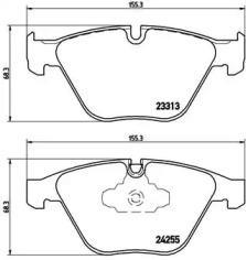 Комплект тормозных колодок BREMBO P 06 055