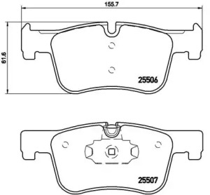 Комплект тормозных колодок BREMBO P 06 070