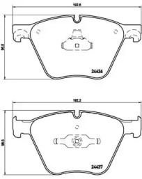 Комплект тормозных колодок BREMBO P 06 073