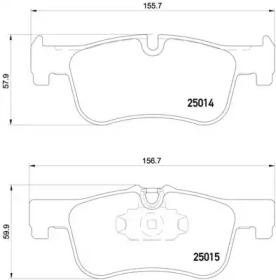 Комплект тормозных колодок BREMBO P 06 078