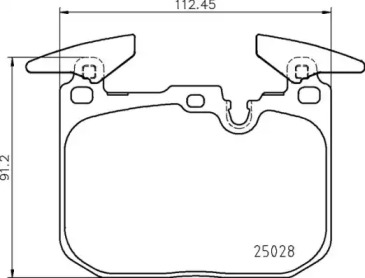 Комплект тормозных колодок BREMBO P 06 098