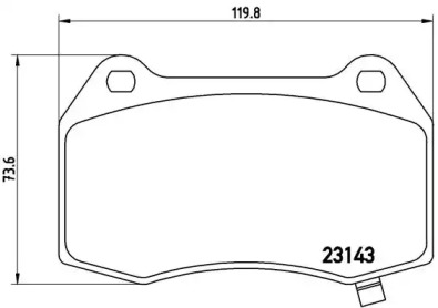 Комплект тормозных колодок BREMBO P 09 003