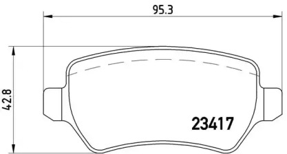 Комплект тормозных колодок BREMBO P 10 013