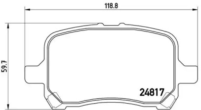 Комплект тормозных колодок BREMBO P 10 014