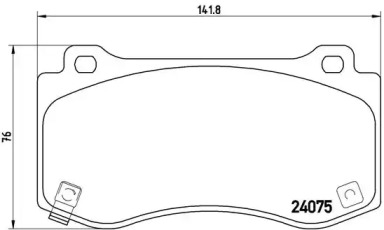 Комплект тормозных колодок BREMBO P 11 023