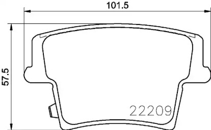 Комплект тормозных колодок BREMBO P 11 040