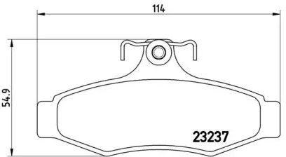 Комплект тормозных колодок BREMBO P 15 005