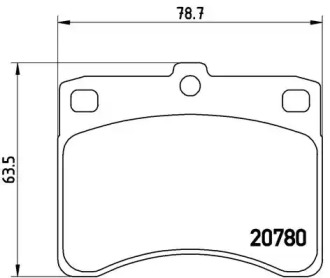 Комплект тормозных колодок BREMBO P 16 003