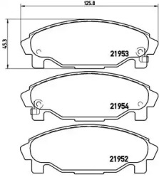 Комплект тормозных колодок BREMBO P 16 007