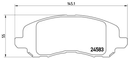 Комплект тормозных колодок BREMBO P 18 001